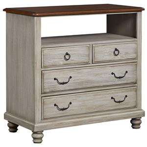 Vaughan Bassett Arrendelle Media Unit - 4 Drawers